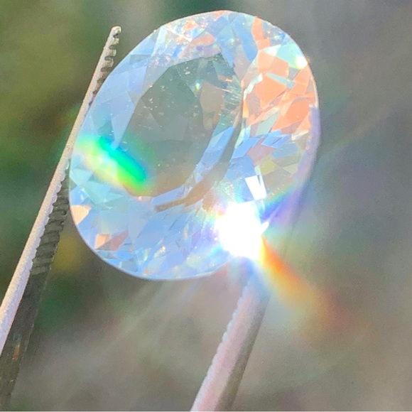 💎 CERTIFIED 6.69 CRT~Natural Aquamarine Oval Brilliant Cut Gemstone - Picture 17 of 17